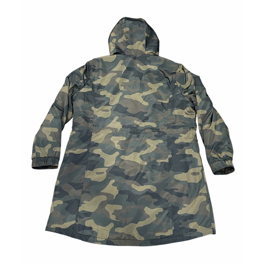 Lucky Brand Womens Anorak Jacket Parka Camo Hooded Lined Water Resistant XL - Picture 4 of 11
